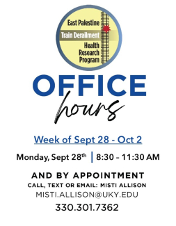 OFFICE HOURS: Week of Sept 28 – Oct 2: Monday, Sept 28th | 8:30 – 11:30 AM