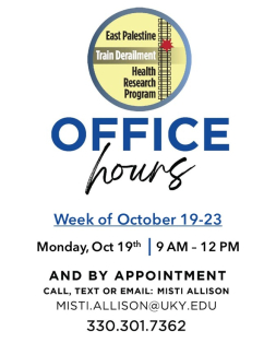 Office Hours: Monday, Oct 19, 9AM - 12PM