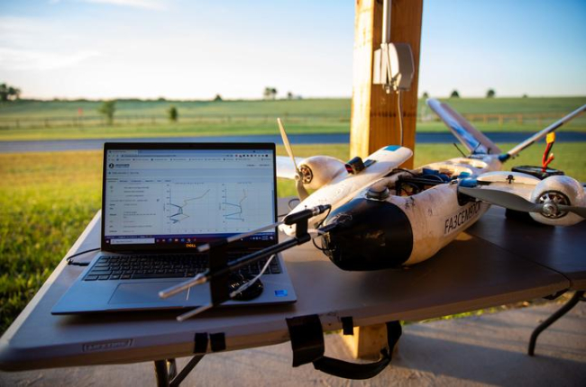 Fixed wing UAVs equipped with an array of meteorological sensors