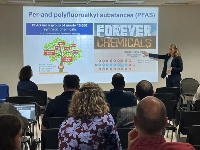 Dr. Kate Zaytseva, University of Kentucky, presenting EHS Seminar: "Effects of ‘Forever Chemicals’ "Exposure on Metabolic Dysregulation in Colorectal Cancer Initiation and Progression" 