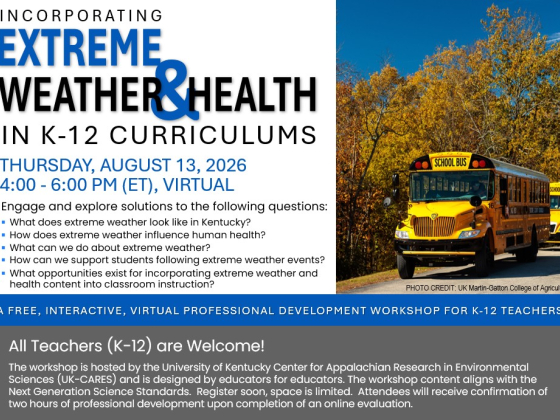 Extreme Weather & Health Workshop for Teachers