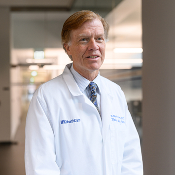 Mark Evers outside a lab at the Healthy Kentucky Research Building